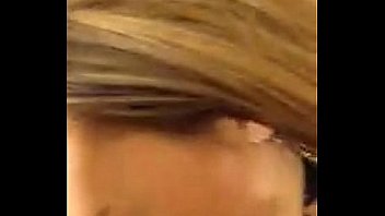 Sexiest blonde gets right down to business