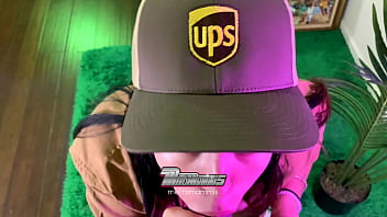 Delivery girl candy gets all the bbc she wants