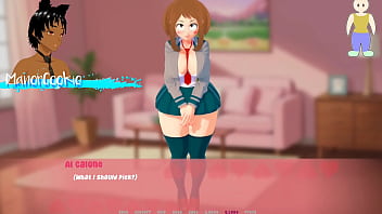 Rock paper scissors we are playing strip rock paper scissors with ochaco uraraka and we can have fun when she is naked