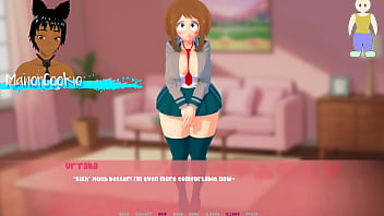 Rock paper scissors we are playing strip rock paper scissors with ochaco uraraka and we can have fun when she is naked