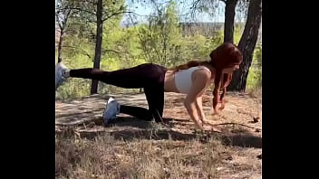 Making my buttocks more beautiful but outdoors haciendo mis nalgas más bonitas pero al aire libre#outdoorg
