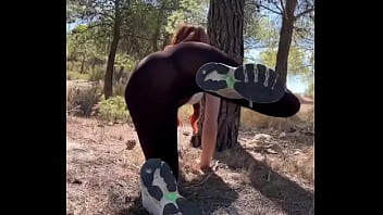 Making my buttocks more beautiful but outdoors haciendo mis nalgas más bonitas pero al aire libre#outdoorg