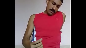 Handsome Mexican Jerking His Cock thumbnail