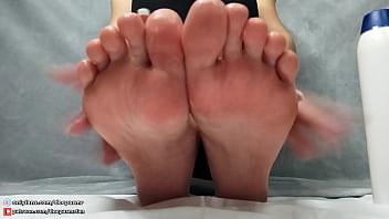 Asmr beautiful foot massage