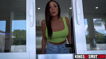 Horny housewife caught him peeping on her Horny housewife caught him peeping on her