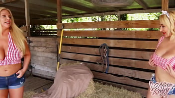 Farmyard 3some jax slayher drills nina kayy & karen fisher