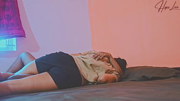 My stepsister seduces me and we have sex in her room