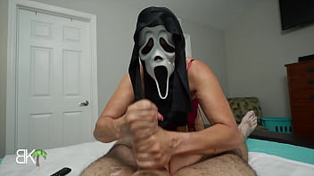 Free ghostface halloween sloppy handjob 1of3