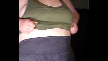 Sports bra try on boob bounce tests naked twerk tease 4k portrait