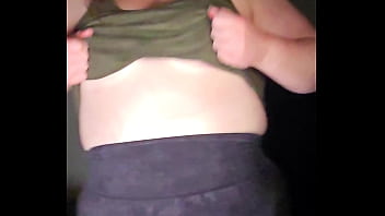 Sports bra try on boob bounce tests naked twerk tease 4k portrait