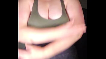 Sports bra try on boob bounce tests naked twerk tease 4k portrait