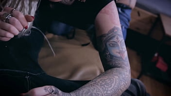 Kaska at her very 1st hardcore casting