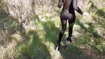 Milf walks in pantyhose and high heelsthere's nothing sexier than watching a woman walk in pantyhose and high heeled sho