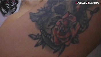 Tight stepsis pounded in the bathroom