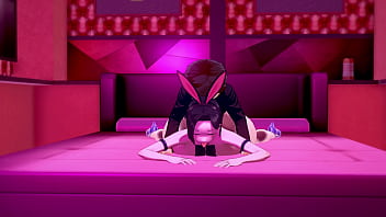 Milf vestida de conejita caliente