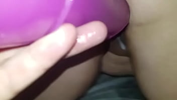 Sexy bbw creams with her horse dildo