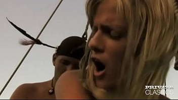 Chrystal enjoys anal sex in a pirate ship