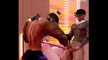 Putita cogida en una fiesta por negros