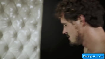 Watch these two sluts sharing dick in hardcore three way fuck party