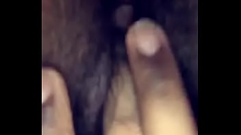 Latin teen rubbs her pussy