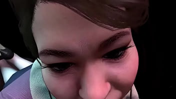 Hot busty asian maid gives young master a blowjob and fuck