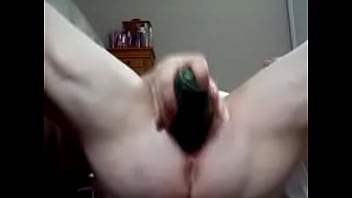 Pussy stretched by huge cucumber Pussy stretched by huge cucumber
