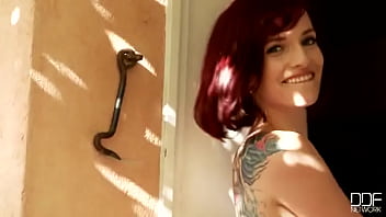 Flirty on the terrace