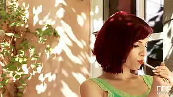 Flirty on the terrace