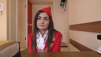Air hostess anina silk creampied
