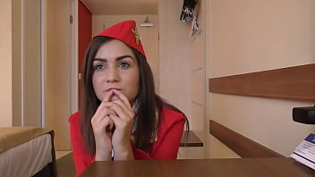 Air hostess anina silk creampied