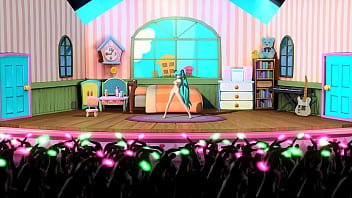 Hatsune miku desnuda bailando tetona