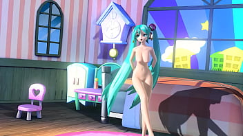 Hatsune miku desnuda bailando tetona