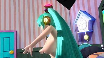 Hatsune miku desnuda bailando tetona