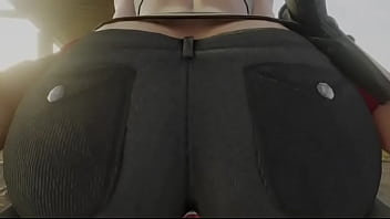 Street fighter sakura worshipping chun li's ass