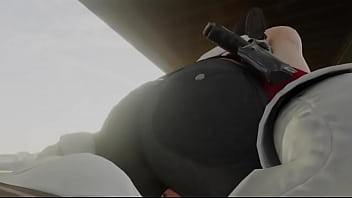 Street fighter sakura worshipping chun li's ass