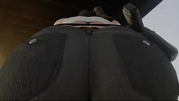 Street fighter sakura worshipping chun li's ass