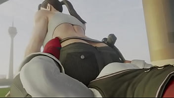 Street fighter sakura worshipping chun li's ass