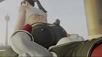 Street fighter sakura worshipping chun li's ass