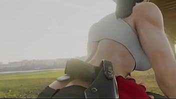 Street fighter sakura worshipping chun li's ass