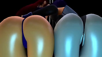 Starfire & raven twerking