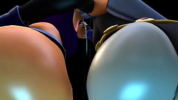 Starfire & raven twerking