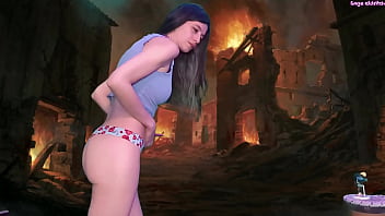 Evil giantess queen sage eldritch defeated by tiny hero