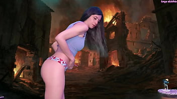 Evil giantess queen sage eldritch defeated by tiny hero