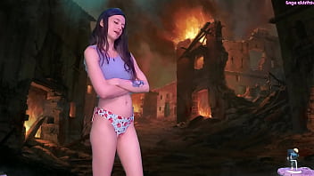 Evil giantess queen sage eldritch defeated by tiny hero