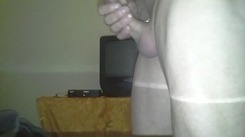 My alone at home thinking abot sex