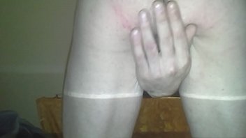 My alone at home thinking abot sex