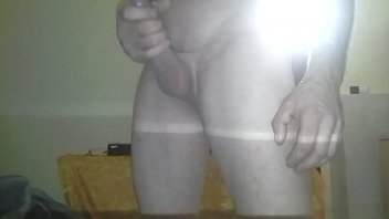 My alone at home thinking abot sex