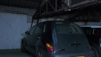 Blonde babe sits on big cock in parking lot part 1 6168 1 1