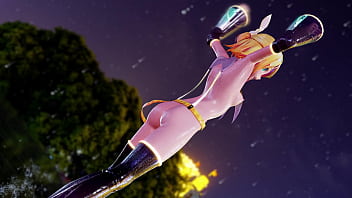 Naked skinny blonde girl dancing mmd by shinshi52