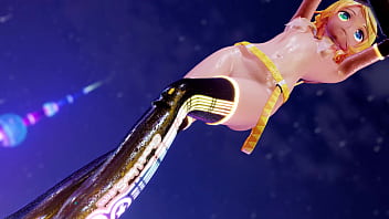 Naked skinny blonde girl dancing mmd by shinshi52